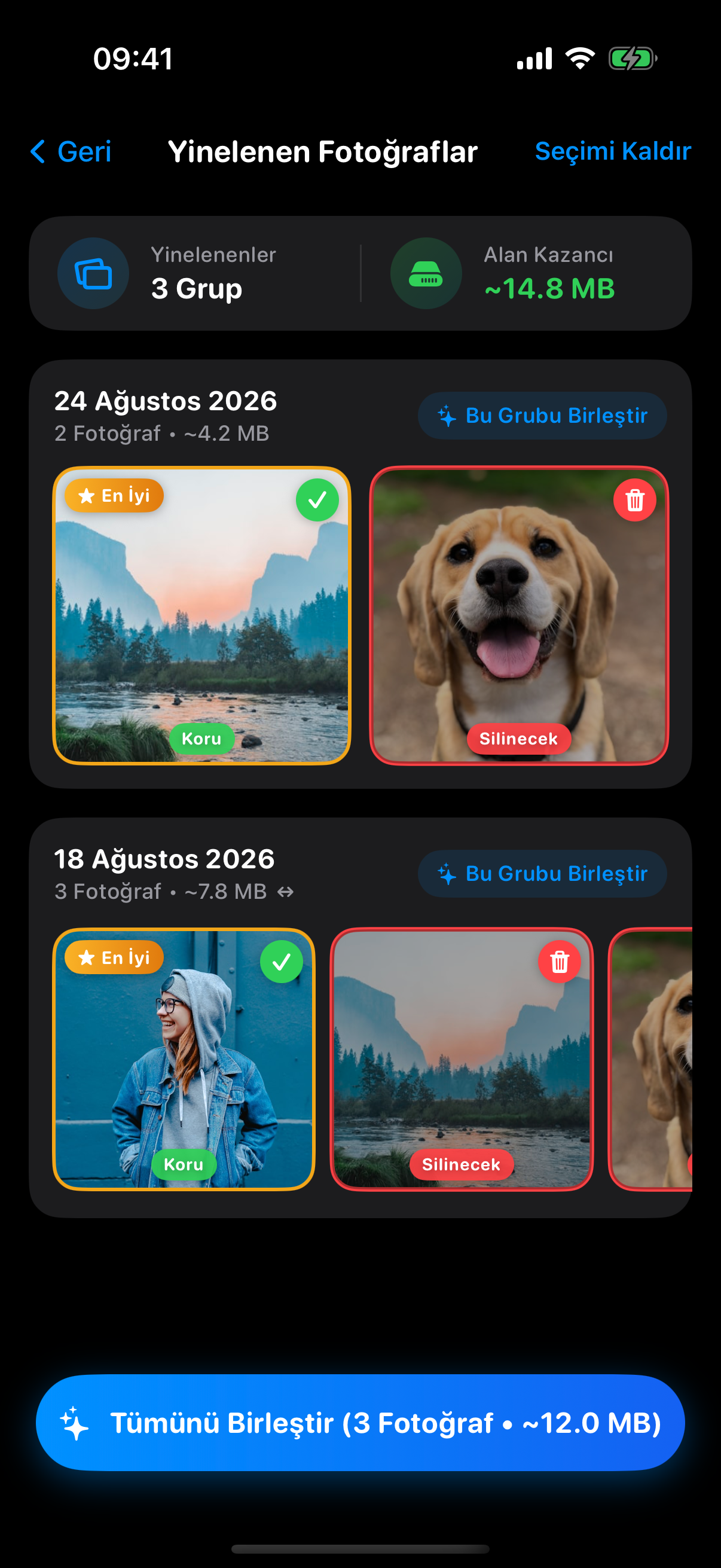 Yinelenen Fotoğraflar