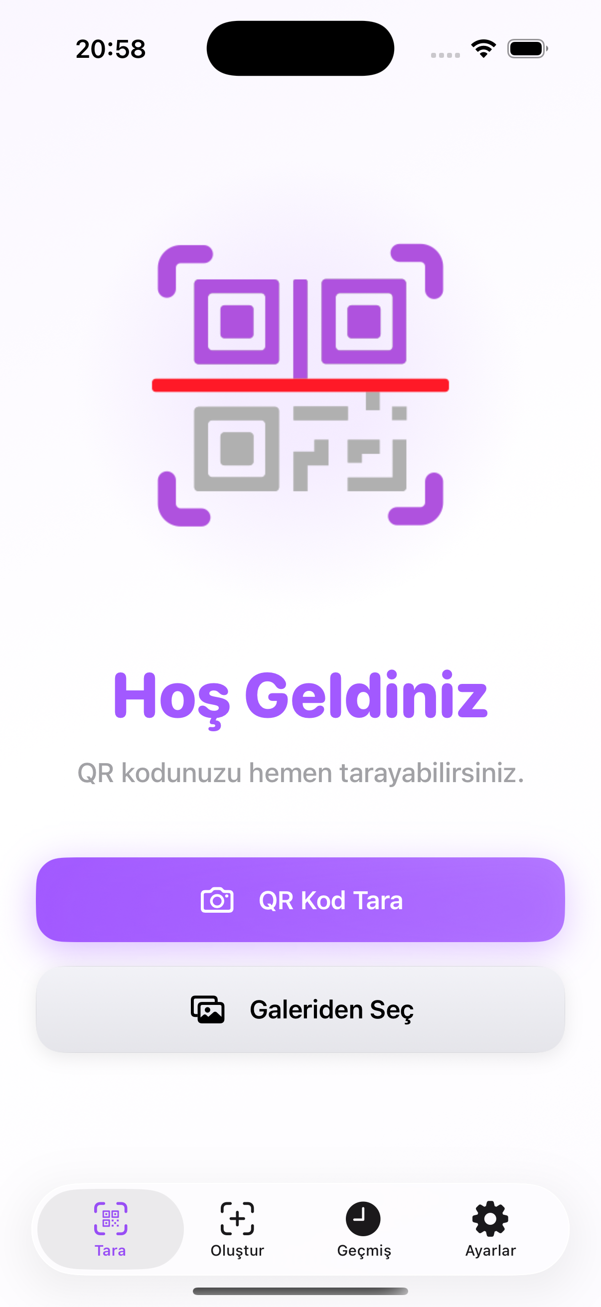 Tarıyo Tarayıcı Arayüzü (Aydınlık)