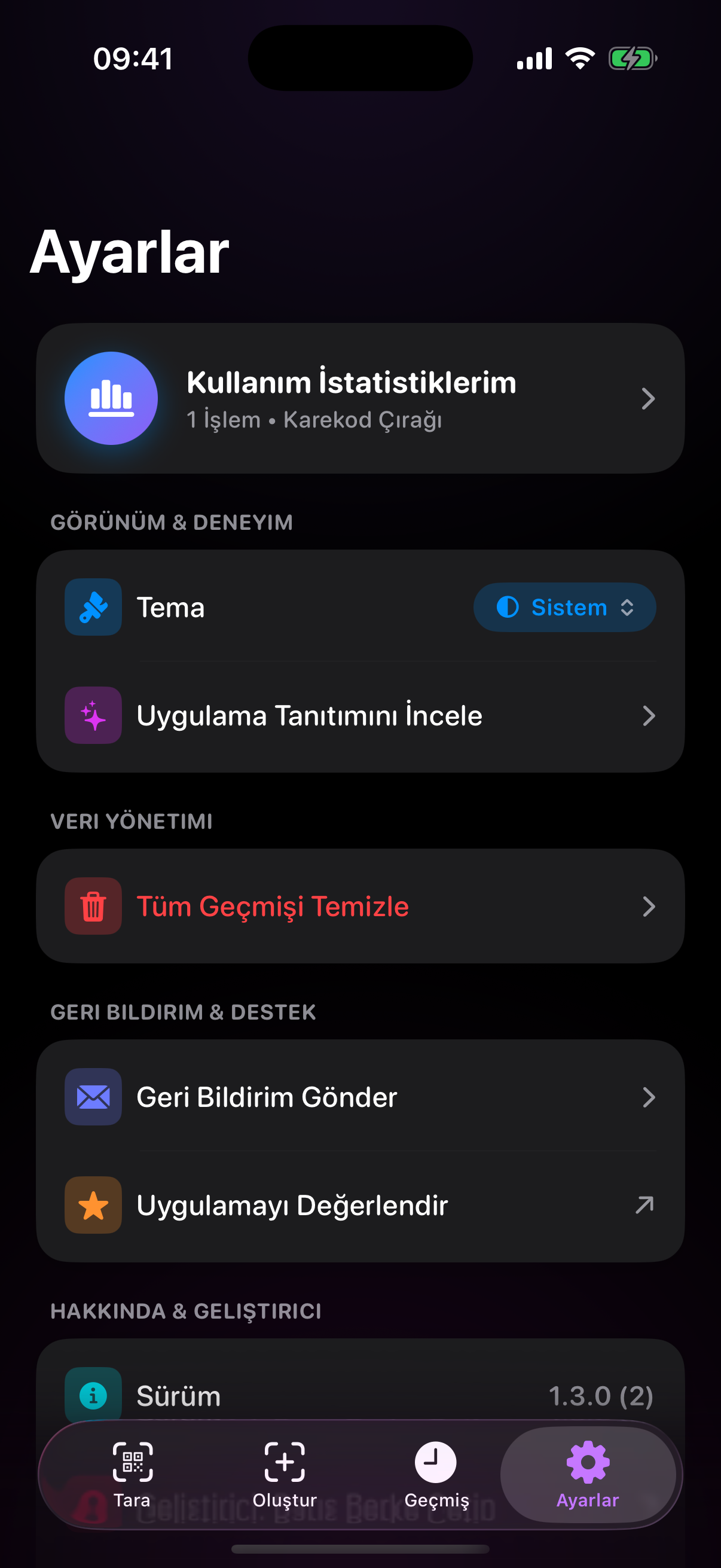 Özelleştirilebilir Tercihler